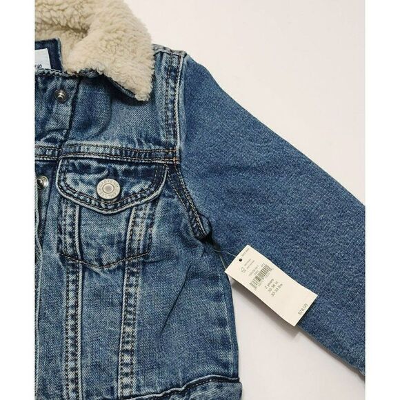 babyGap - 2T - Disney Minnie Mouse Sherpa Lined Denim Icon Jacket - Picture 8 of 9